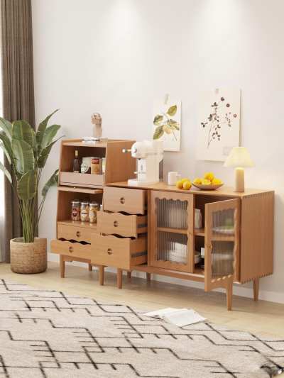 北欧长虹玻璃餐边柜3D模型下载